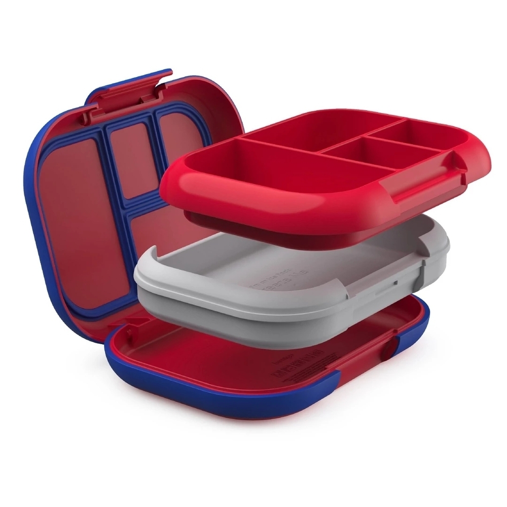 Kids Chill Red Leak-Proof Lunch Box - Picture 2 of 6